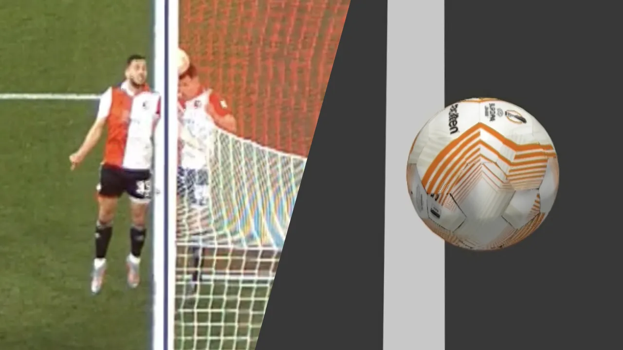 KANS: Roma héél dichtbij gelijkmaker, maar bal is doellijn niet volledig gepasseerd