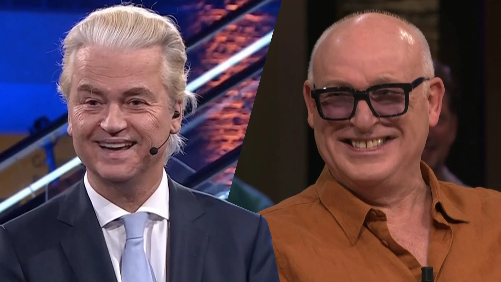 René van der Gijp lacht om oneliners Geert Wilders in NOS Slotdebat: 'Dat is toch goed?!'