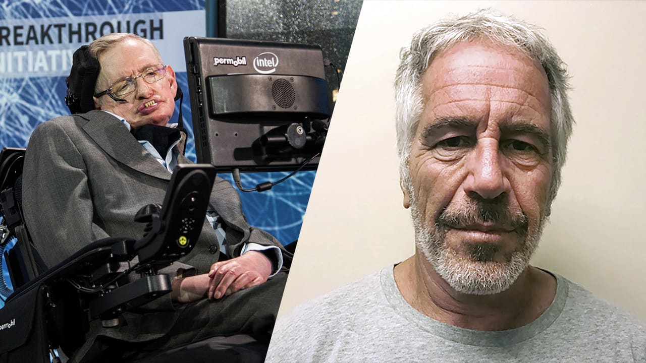 Zien: foto van Stephen Hawking met bikini-dames in Epstein-files zorgt voor ophef