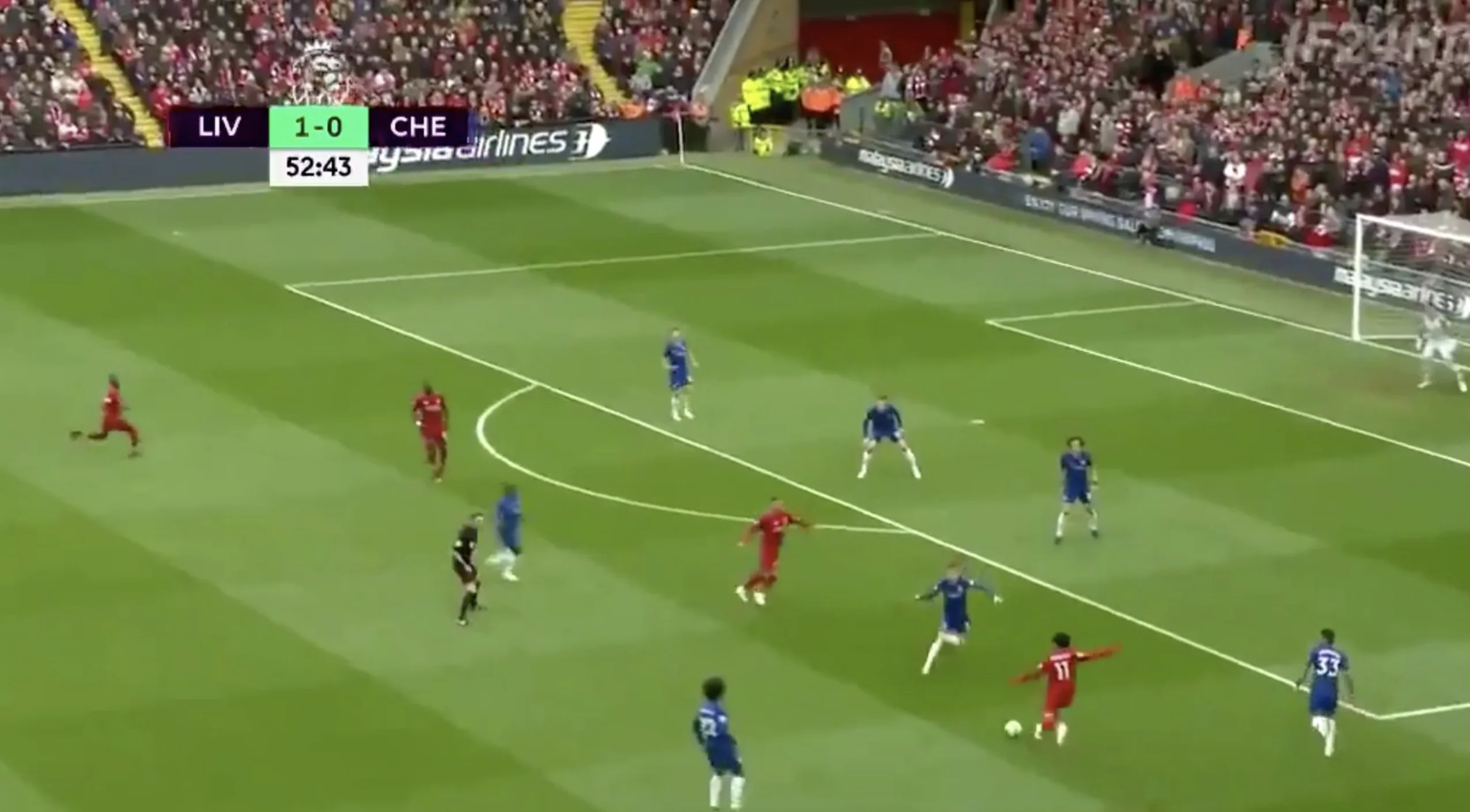 Wereldgoal: Salah pegelt snoeihard in de kruising 