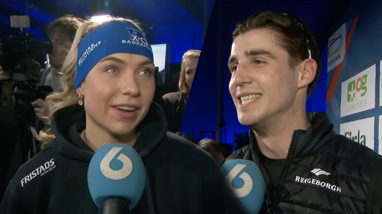 Jenning de Boo na verloren schaatsclash tegen Joy Beune: 'Dat doet wel pijn aan het mannelijke ego!'