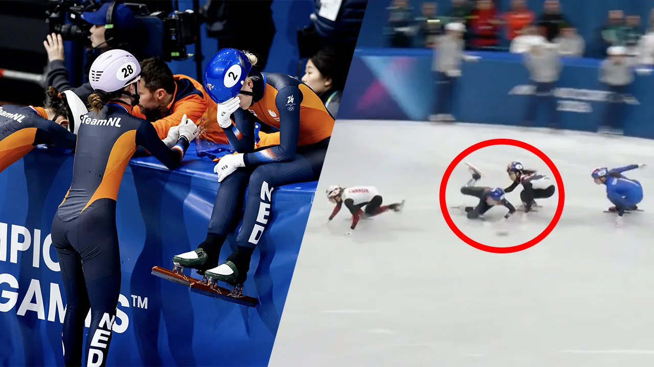 Video: shorttracksters grijpen naast medaille na val in olympische finale