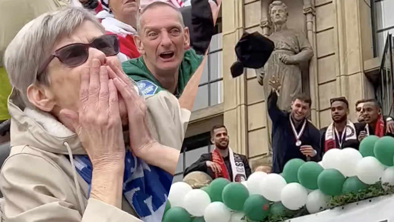 Hartverwarmende beelden: Santiago Giménez maakt supporter dolblij met kampioenscolbert 