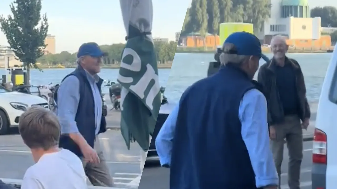 Video: spotten terrasbezoekers in Rotterdam hier koning Willem-Alexander? 