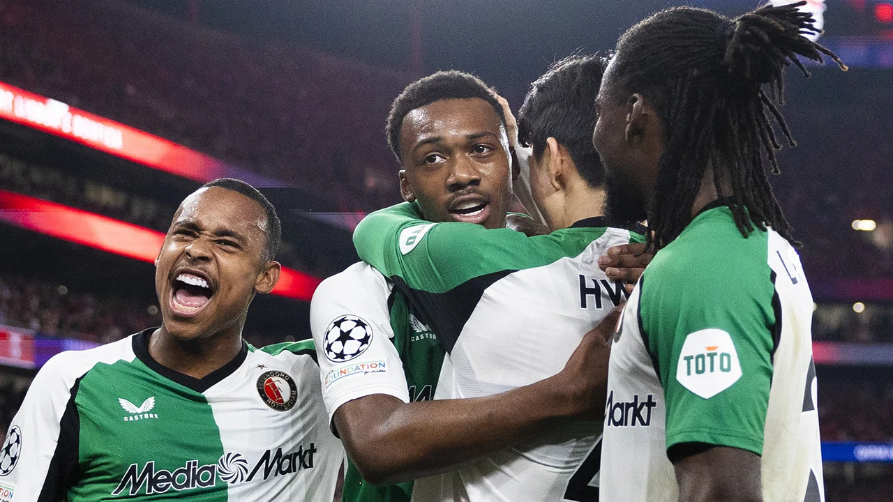 Feyenoord boekt spectaculaire Champions League-zege op Benfica