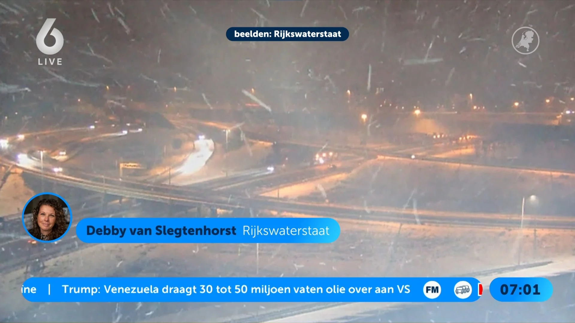 Rijkswaterstaat: blijf thuis als het kan en pas rijstijl aan bij sneeuw