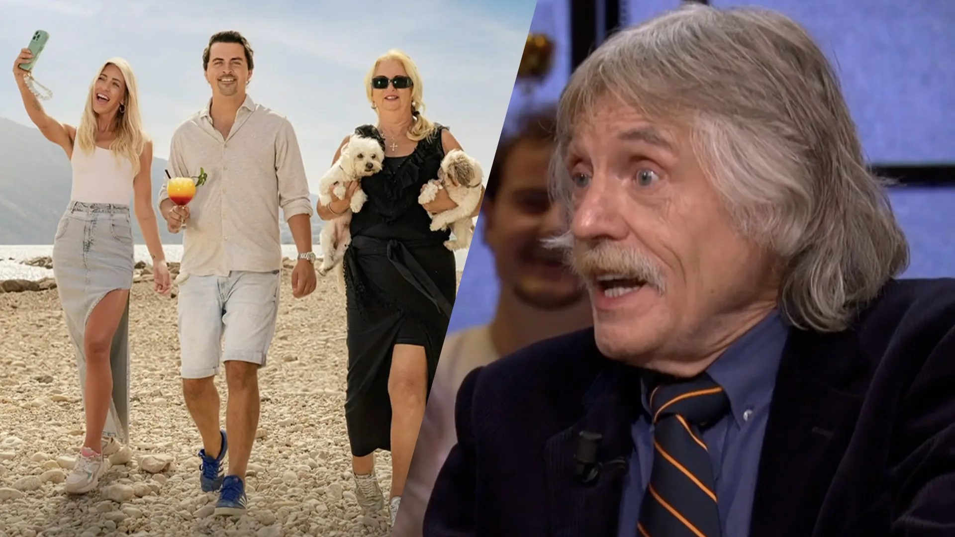 Johan Derksen over De Hanslers: 'Nare schoonmoeder, slapzak van een zoon en hysterische berggeit!'