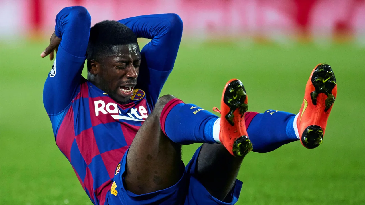 Weer zware blessure Dembélé bij FC Barcelona