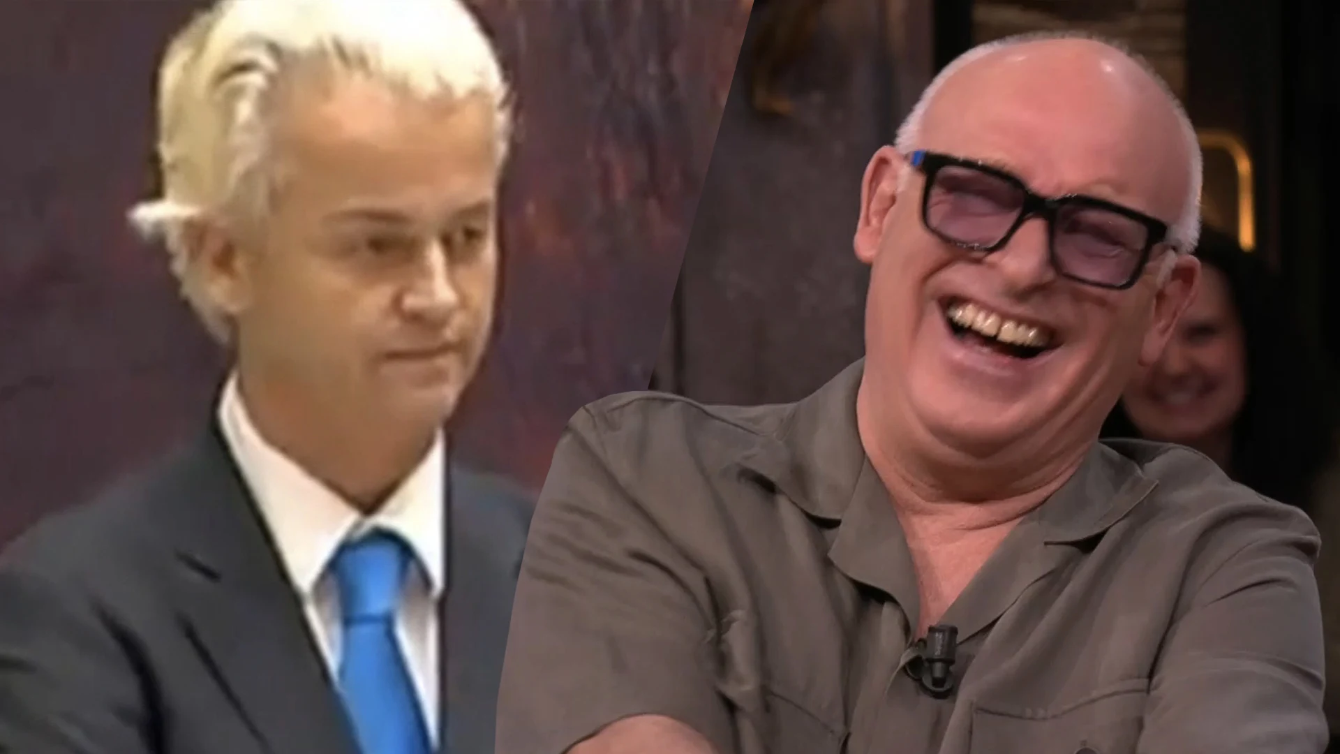 René lacht om oude beelden van gevatte Geert Wilders