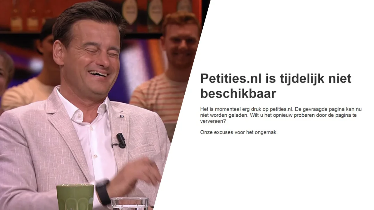 Petitie-website direct uit de lucht na oproep in Vandaag Inside