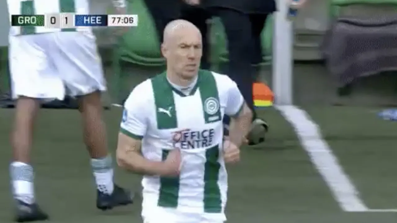 Arjen Robben maakt na half jaar rentree bij Groningen