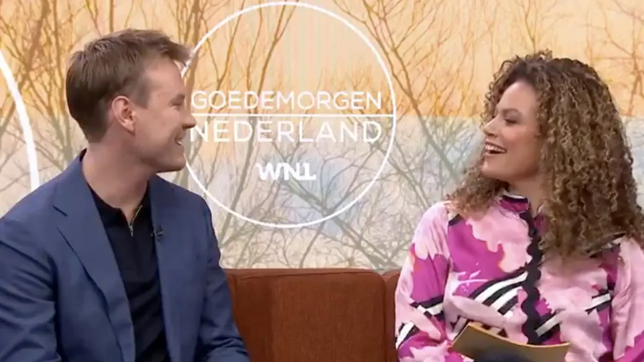 Video: Sam Hagens maakt debuut als presentator van Goedemorgen Nederland