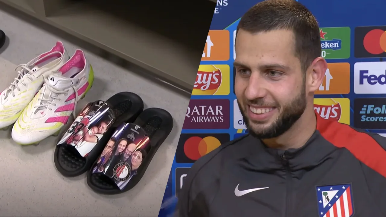 Dávid Hancko scoort met Feyenoord-scheenbeschermers tegen PSV: 'Ik draag ze nog altijd'