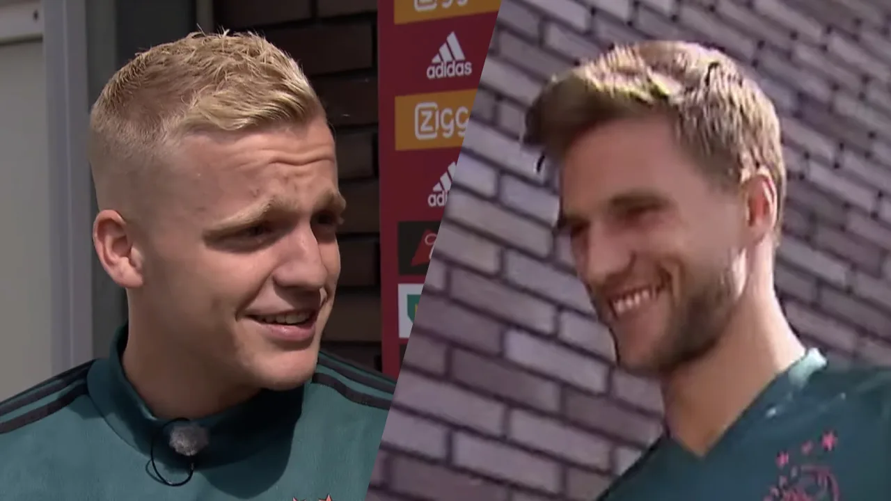 HAHA! Veltman onderbreekt interview: 'Donny nog een jaar, Donny nog een jaar!'