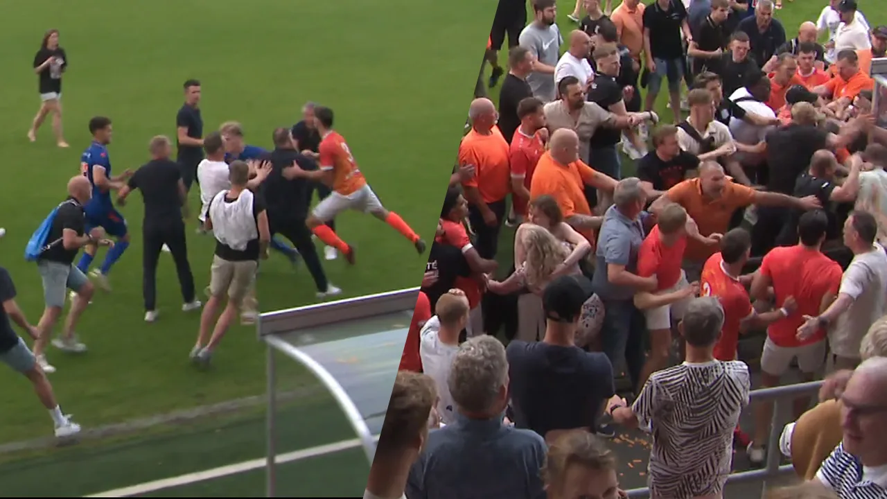 Video: Massale vechtpartij na promotiewedstrijd in Drenthe