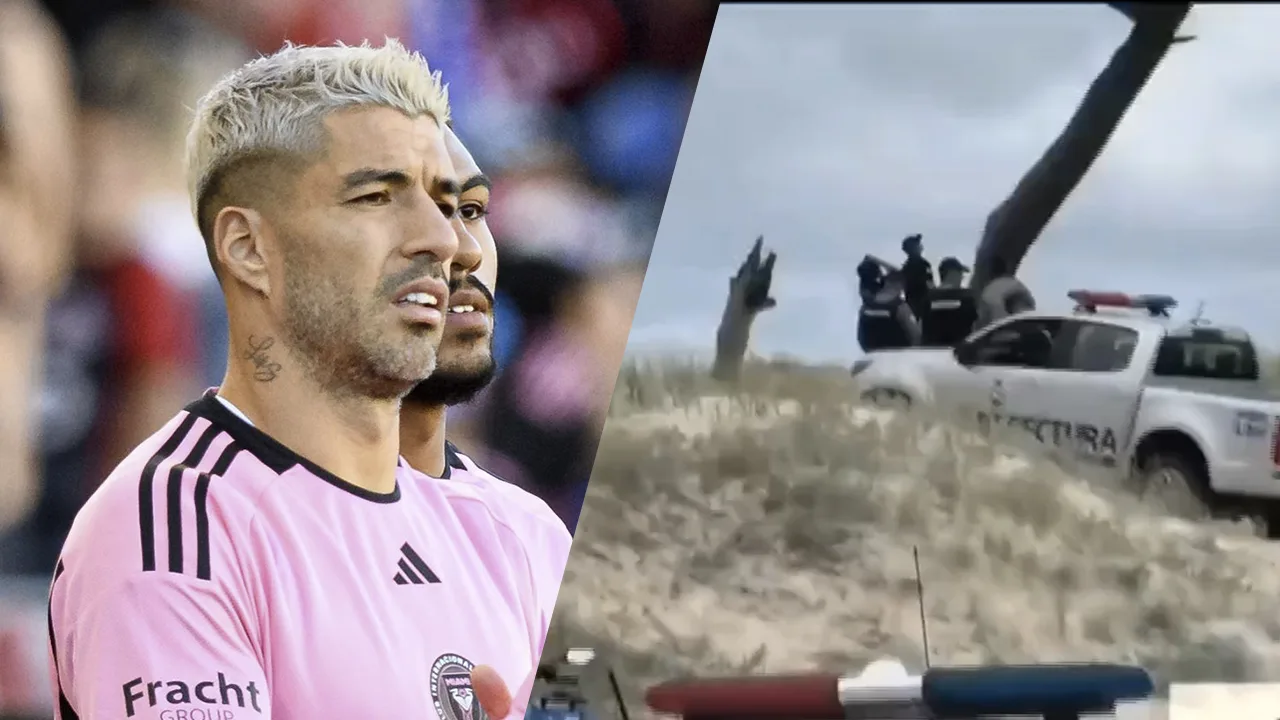 Video: Luis Suarez verricht heldendaad door verwarde man uit boom te praten