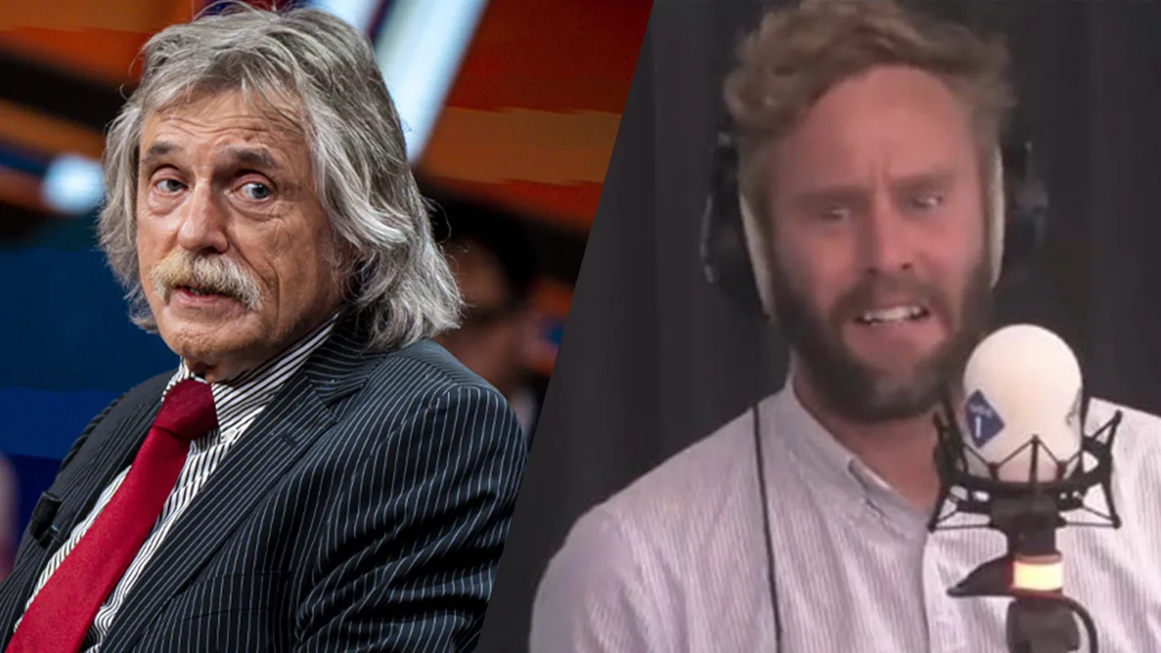 Johan Derksen reageert op huilende Tim den Besten: 'Wees dan een grote jongen'