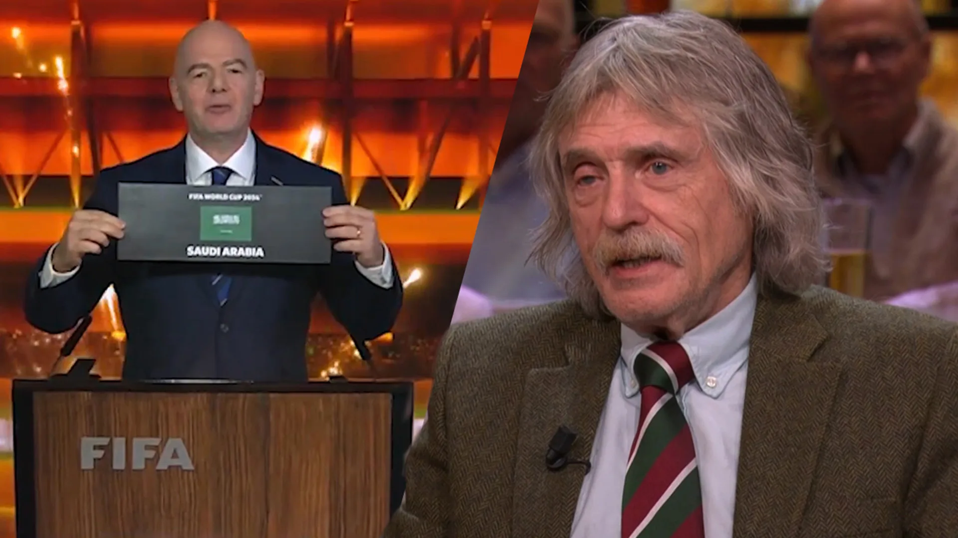 Johan over toekenning WK aan Saudi-Arabië: 'Hoop dat iemand daar zijn mond durft open te trekken'