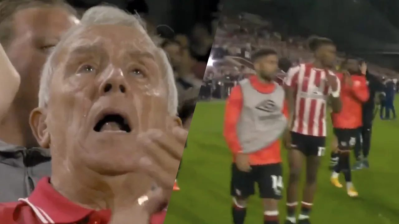 VIDEO: Brentford-fan in tranen na knappe overwinning op Arsenal