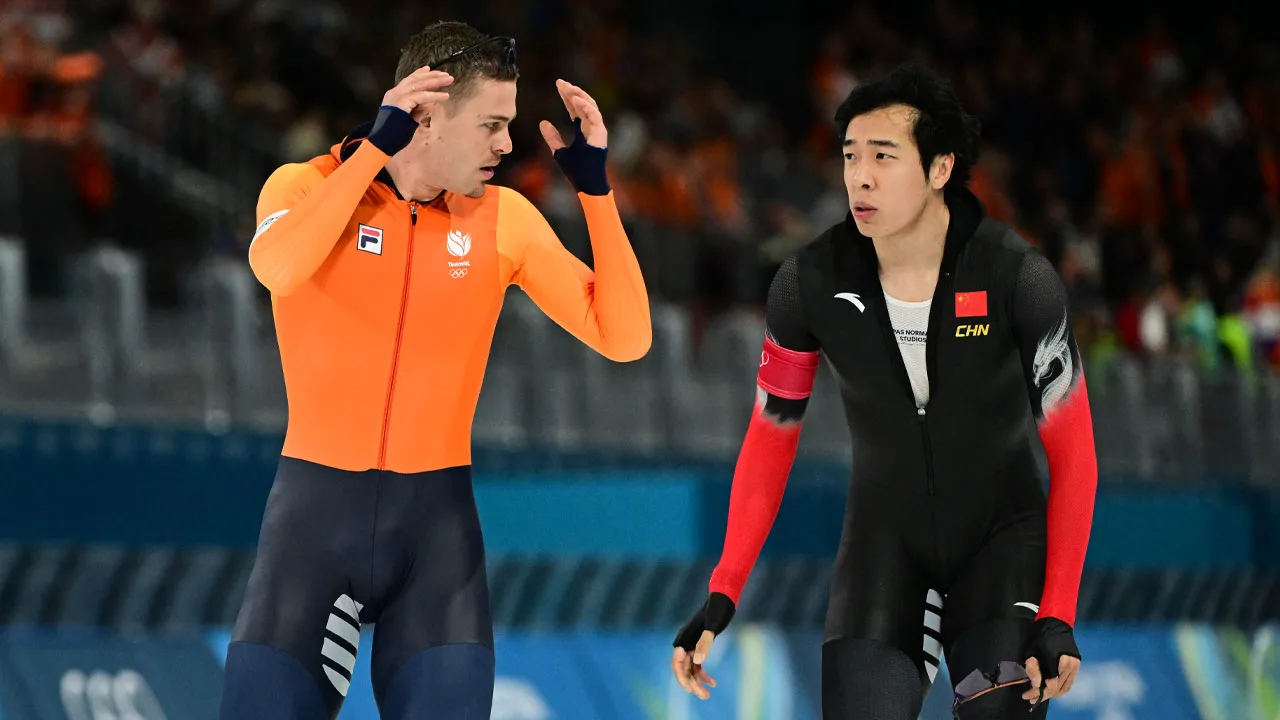 Lian Ziwen schuldbewust na drama op 1000 meter voor Joep Wennemars: 'Ik zag hem niet'