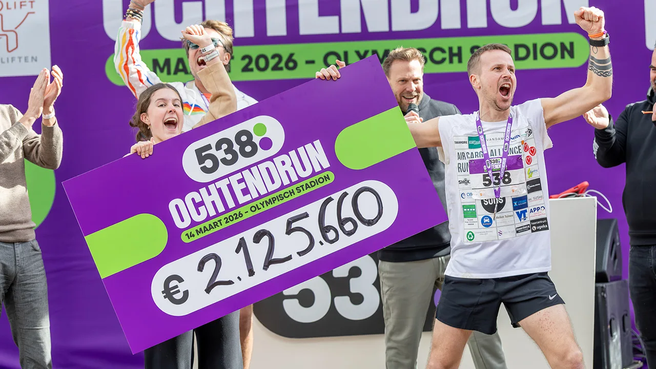Dit recordbedrag heeft De 538 Ochtendrun opgehaald voor het Prinses Máxima Centrum