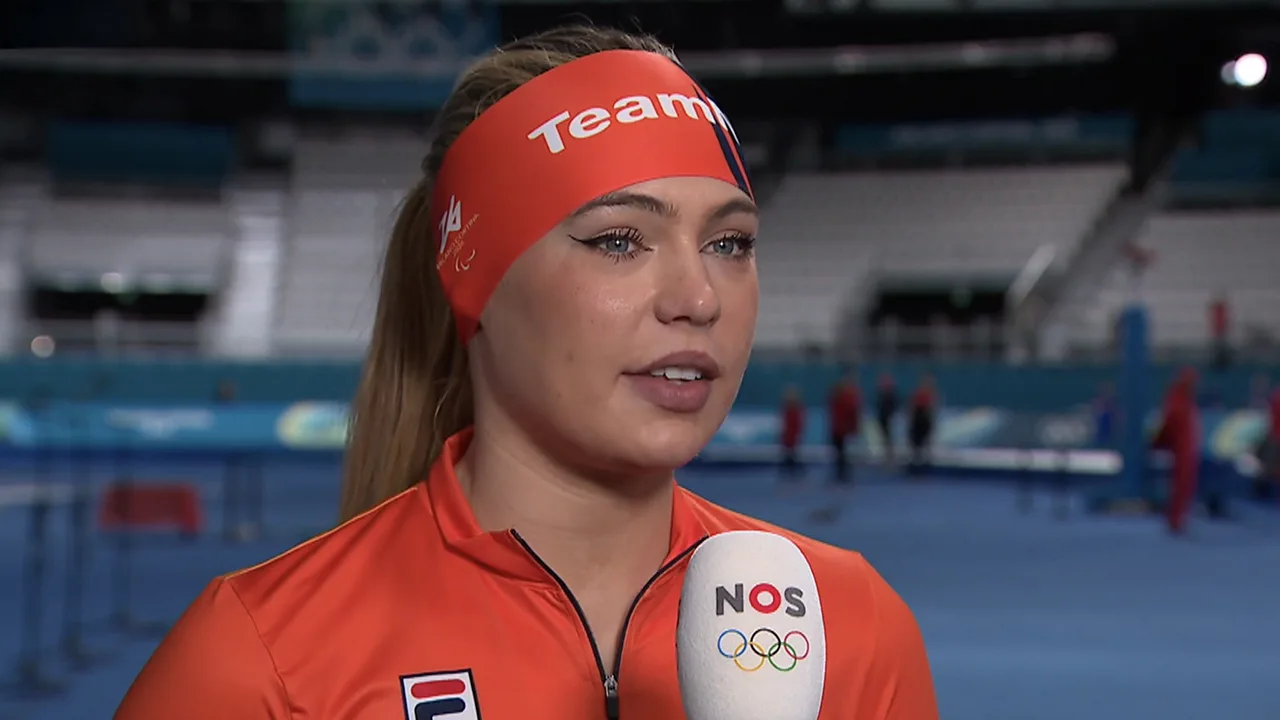 Jutta Leerdam loopt boos weg na interview met NOS op Winterspelen
