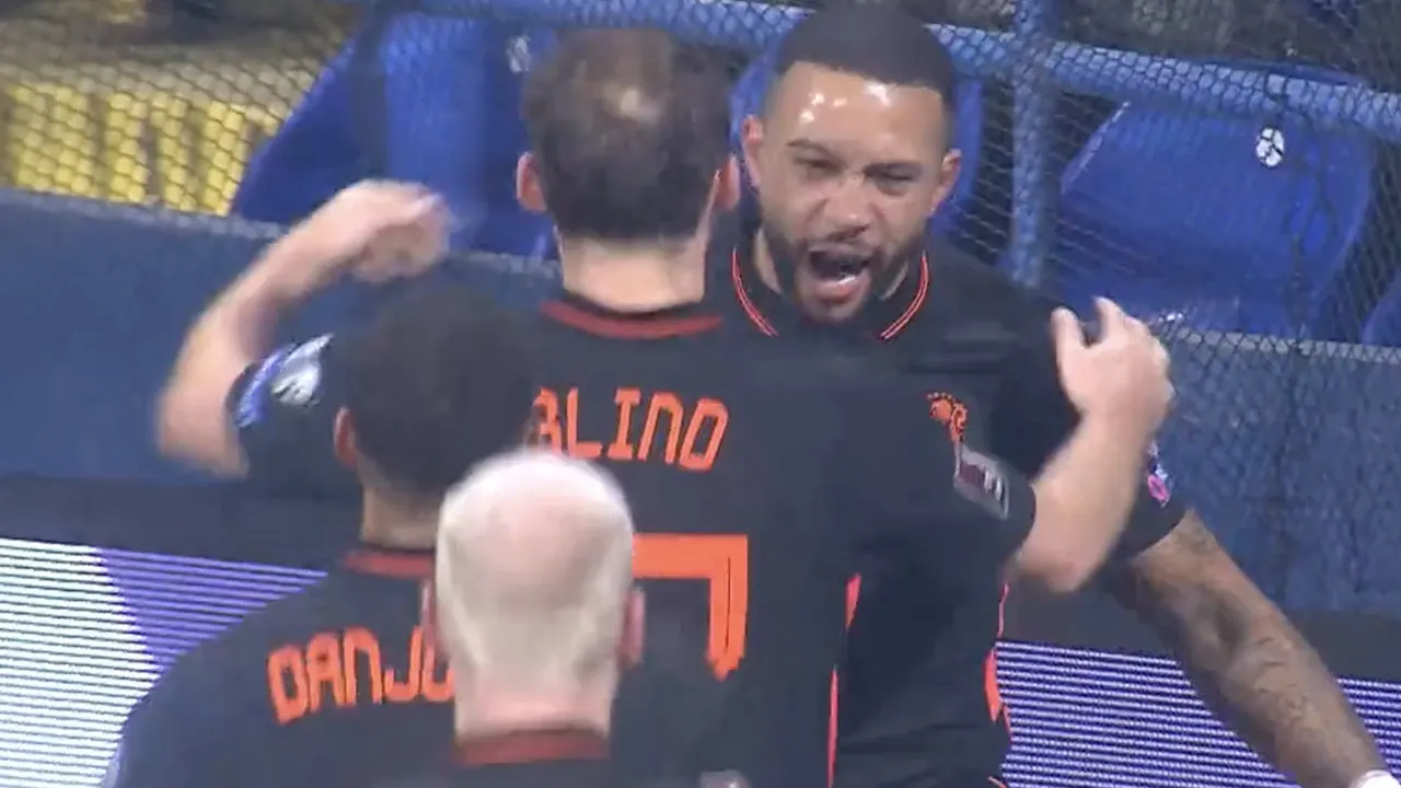 VIDEOGOAL: Memphis schiet Oranje op voorsprong in Montenegro