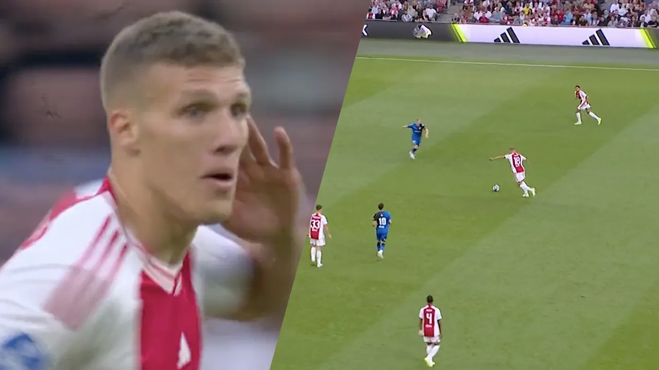 Videogoal: Medić zet Ajax op 1-1 tegen Heracles met enorme pegel van afstand