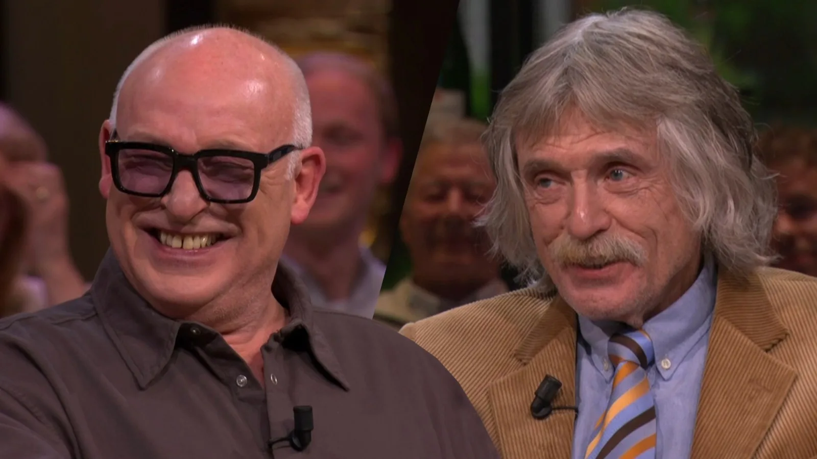 Johan kan lach niet onderdrukken na opmerking René: 'Zó ordinair, maar ook zó leuk!'