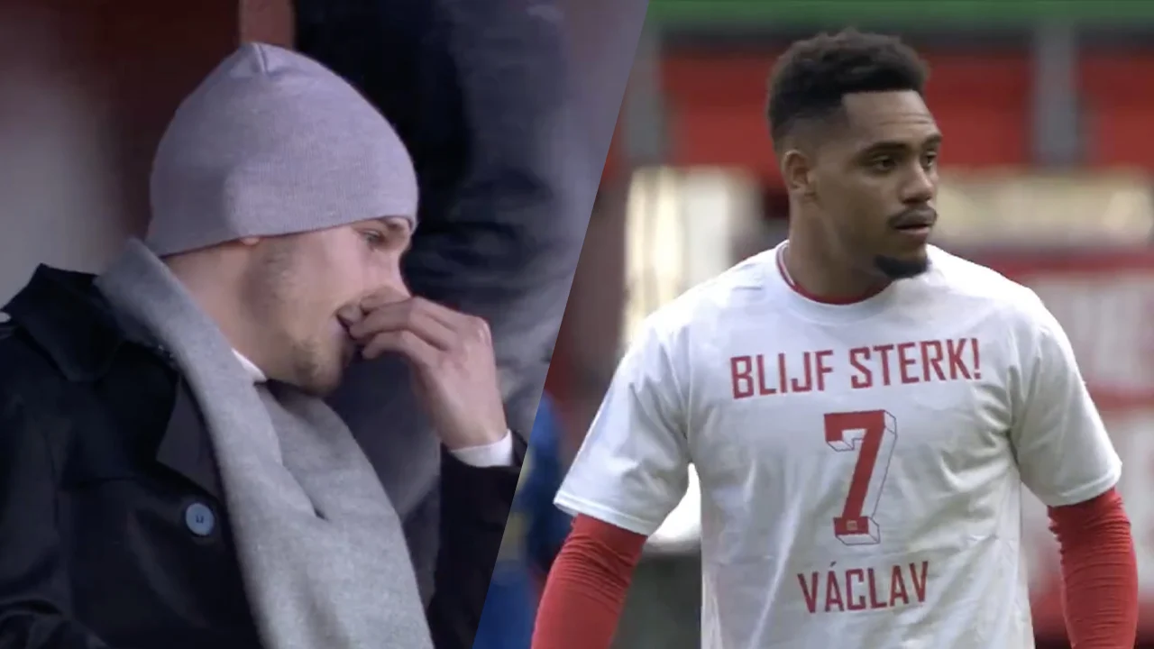 Černý geëmotioneerd door steunbetuiging ploeggenoten