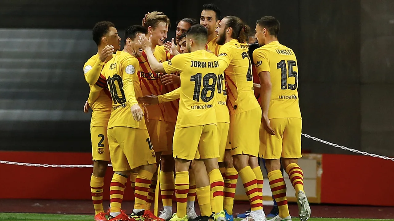 Ronald Koeman pakt eerste prijs met Barcelona na ijzersterk optreden Frenkie de Jong