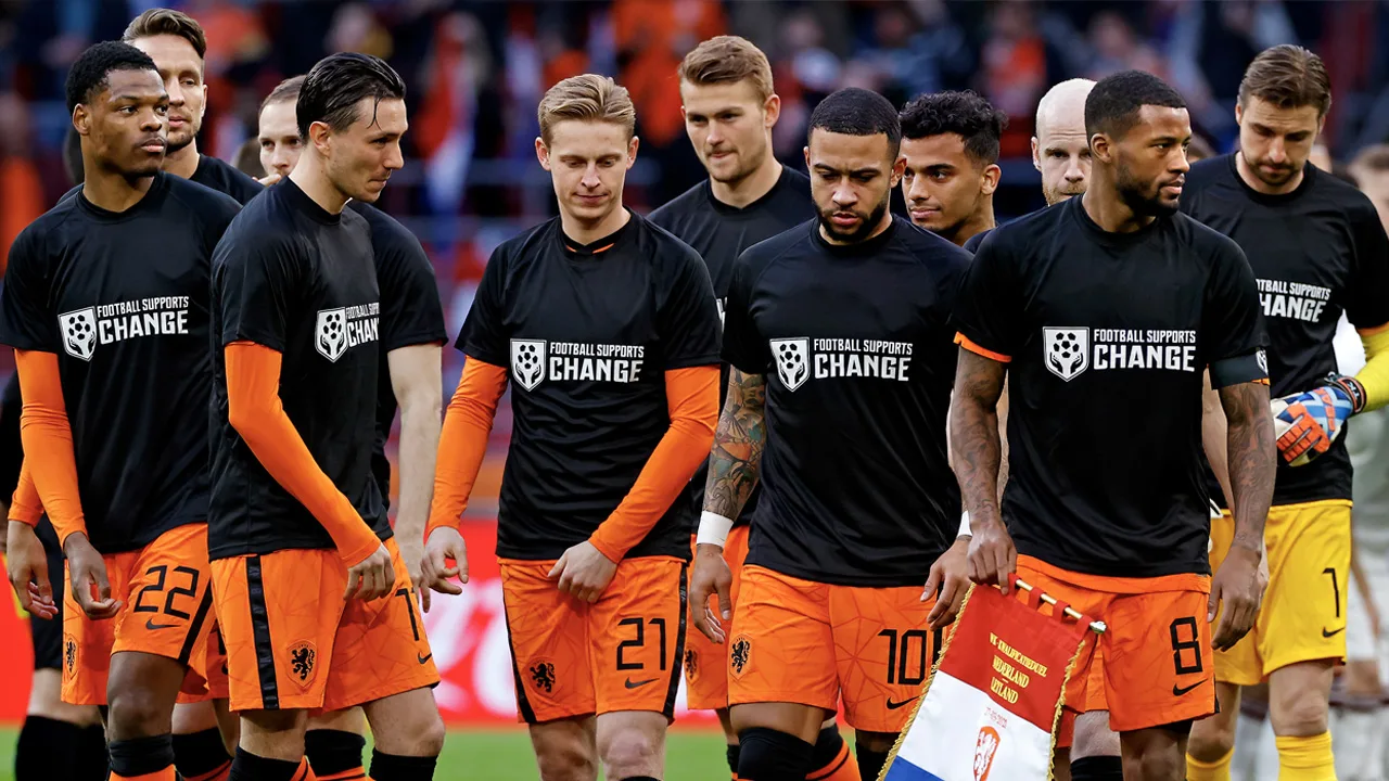 KNVB: 'Statement spelers droeg bij aan vooruitgang in Qatar'