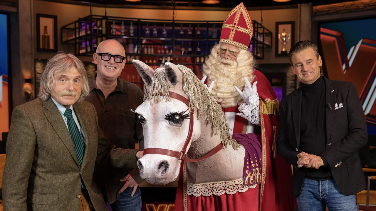 Sinterklaas komt donderdagavond op bezoek bij Johan, Wilfred en René in Vandaag Inside!