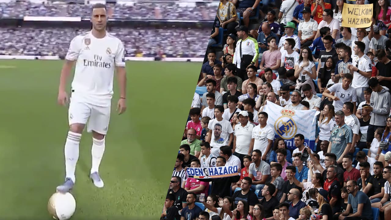 Bernabeu stroomt vol voor presentatie Hazard