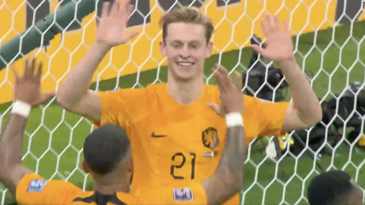 Videogoal: Frenkie de Jong verdubbelt voorsprong Oranje tegen Qatar