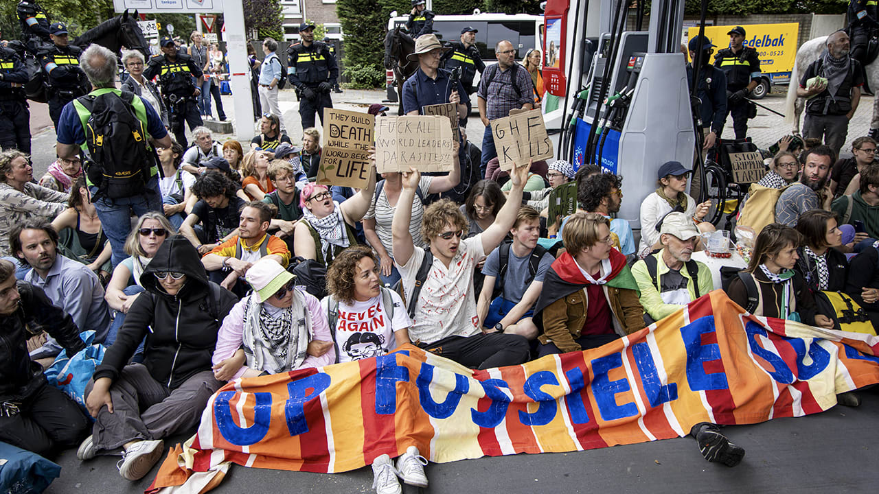 A12 in Den Haag opnieuw geblokkeerd door Extinction Rebellion