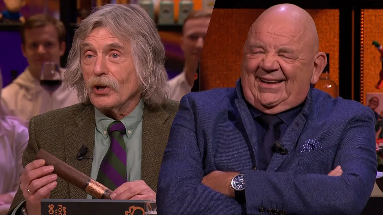 Pieter Cobelens overhandigt gigantische sigaar aan Johan: ‘Dit rook je in één avond niet op!’
