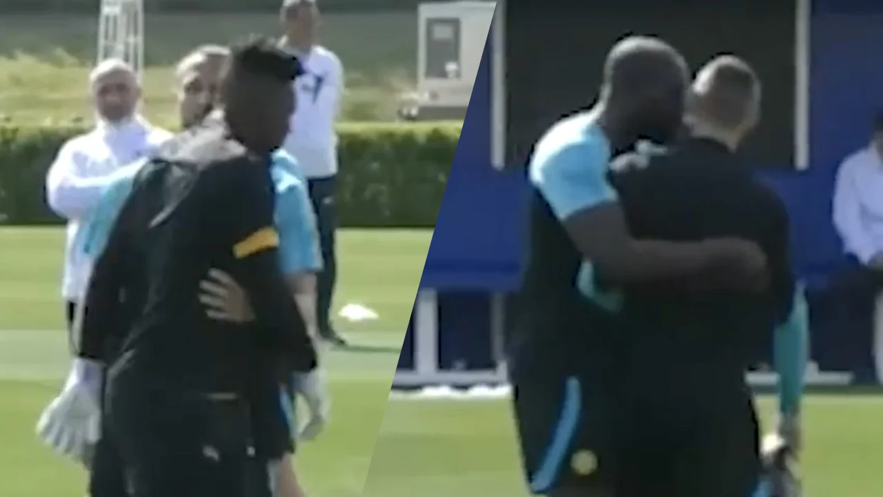 Video: Onana clasht met teamgenoot, Lukaku moet tussenbeide komen