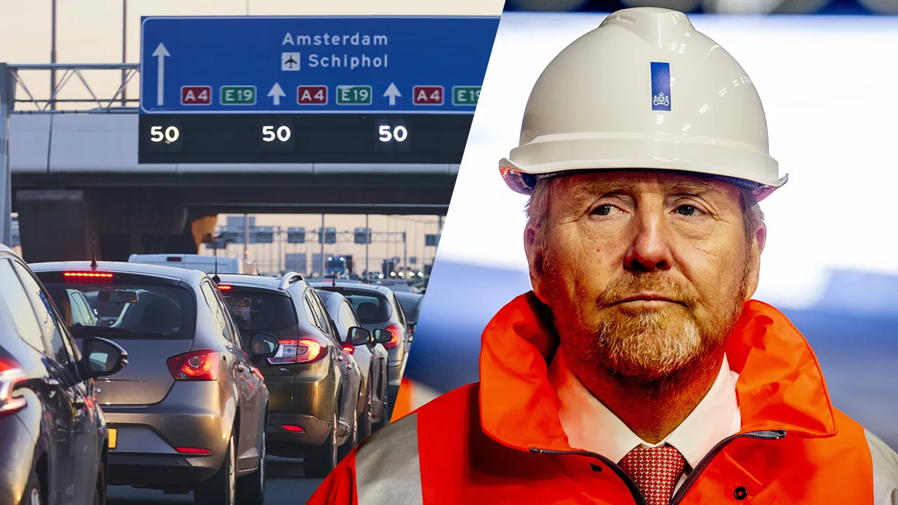 Koning Willem-Alexander ergert zich aan files: 'Elke week sta je wel een keer stil op de A4'