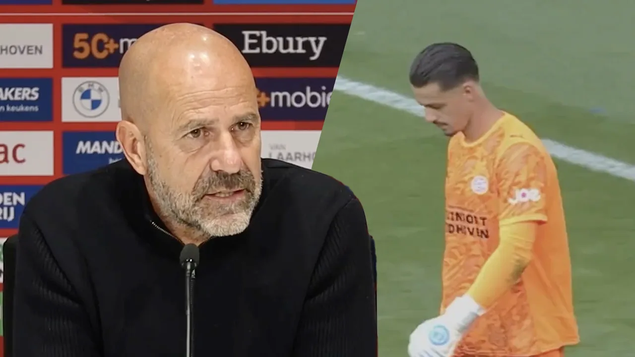 Video: Bosz reageert op pijnlijke blunder van PSV-doelman Olij tegen FC Eindhoven 