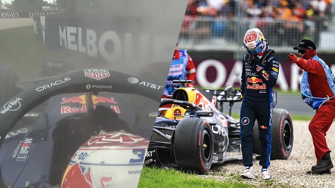 In beeld: de crash van Max Verstappen in dramatische kwalificatie GP Australië