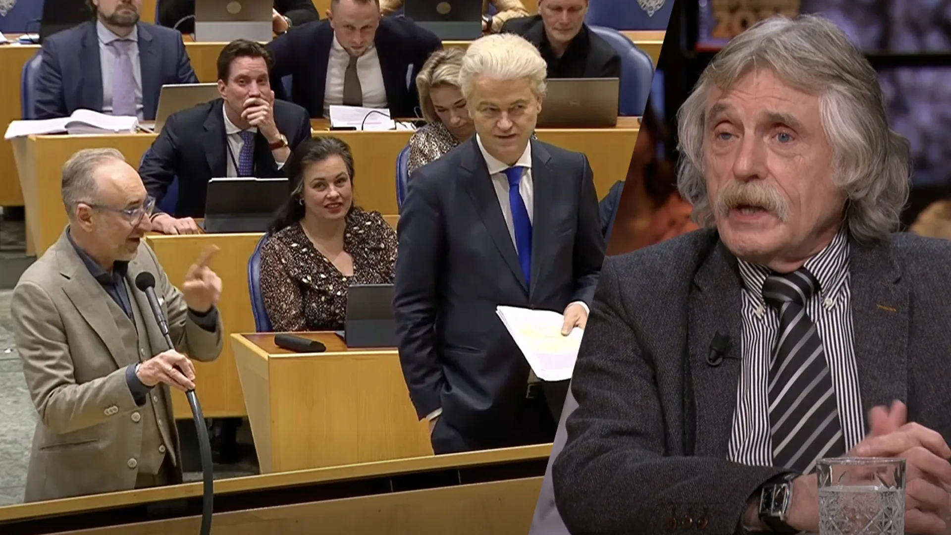 Johan Derksen ziet moment tussen Henk Vermeer en Geert Wilders: 'Een flutverhaal van die man!'