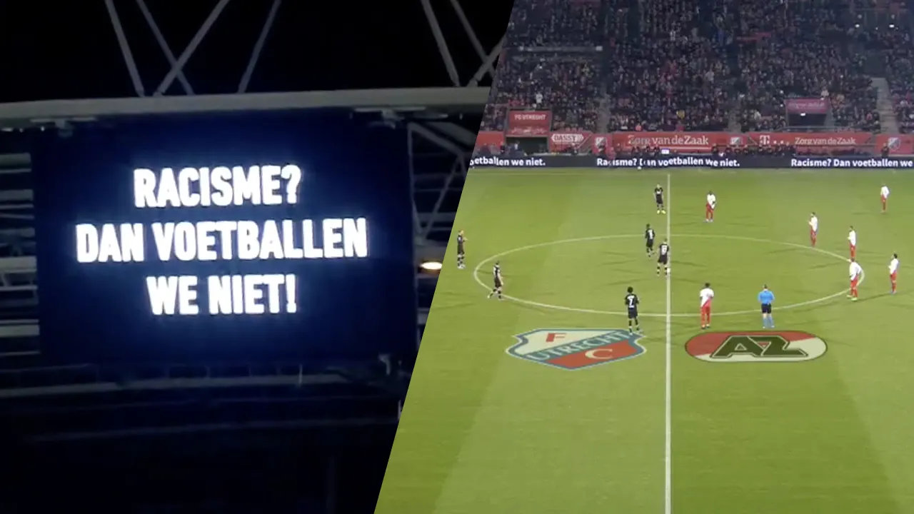 Eredivisie staat stil bij racisme: minuut lang 'benen stil' en applaus bij Utrecht-AZ