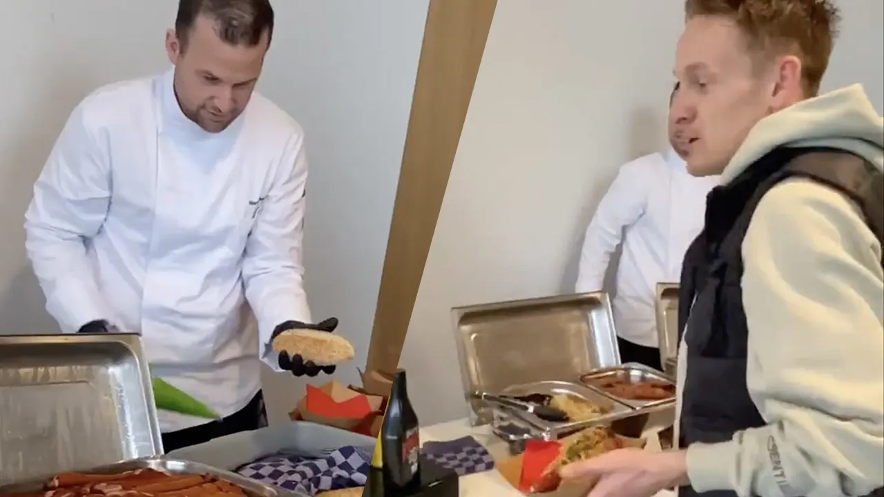 Toornstra langs takeaway Feyenoord: 'Waar is de prullenbak, pleur hem gelijk weg!'