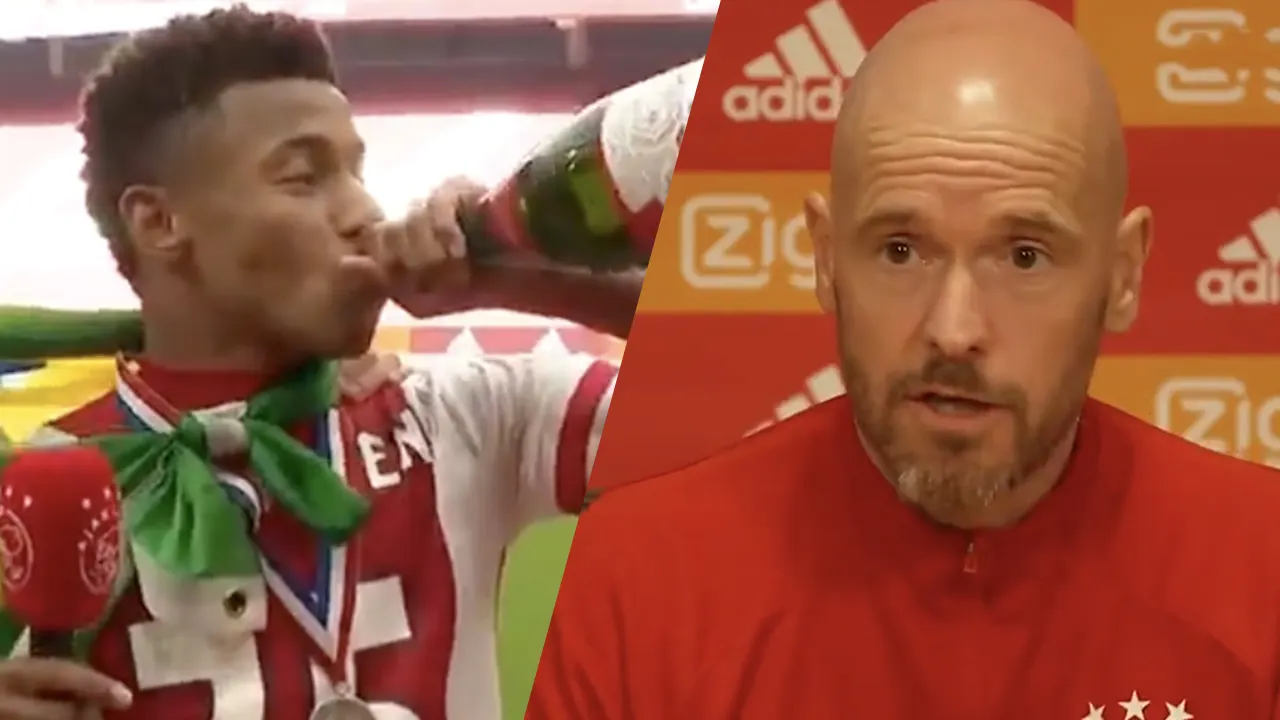 Ten Hag moest 'dronken' Neres uit winterslaap halen na kampioensfeest