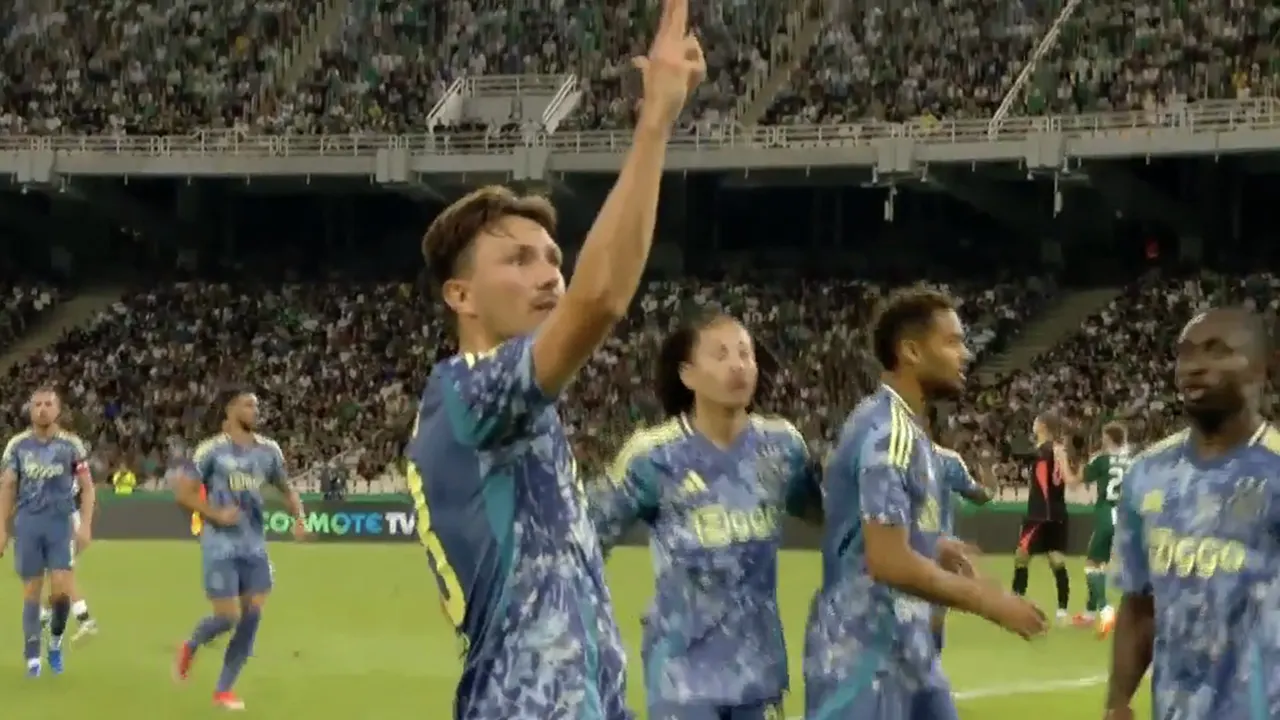 Videogoal: Steven Berghuis zet Ajax op voorsprong bij Panathinaikos
