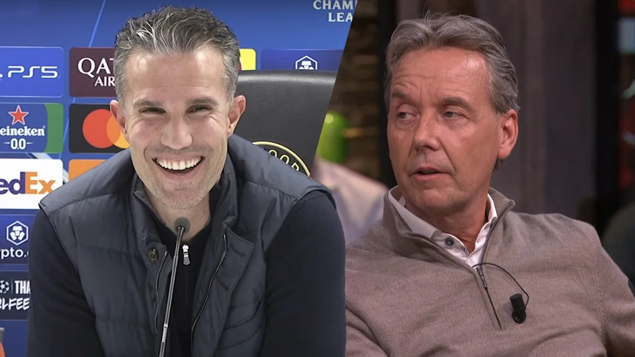 Video: Robin van Persie lacht om Valentijn Driessen: 'Dat zijn jouw woorden!'