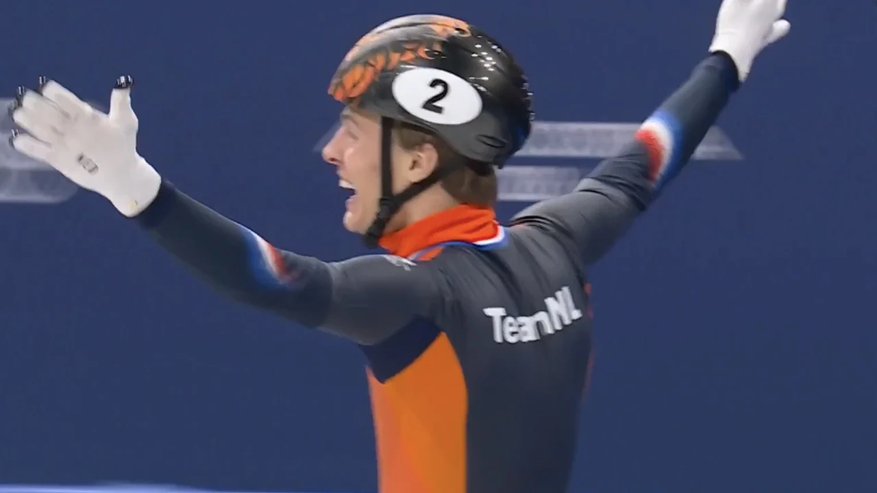 Video: Jens van 't Wout bezorgt shorttrackers tweede goud op Olympische Spelen!