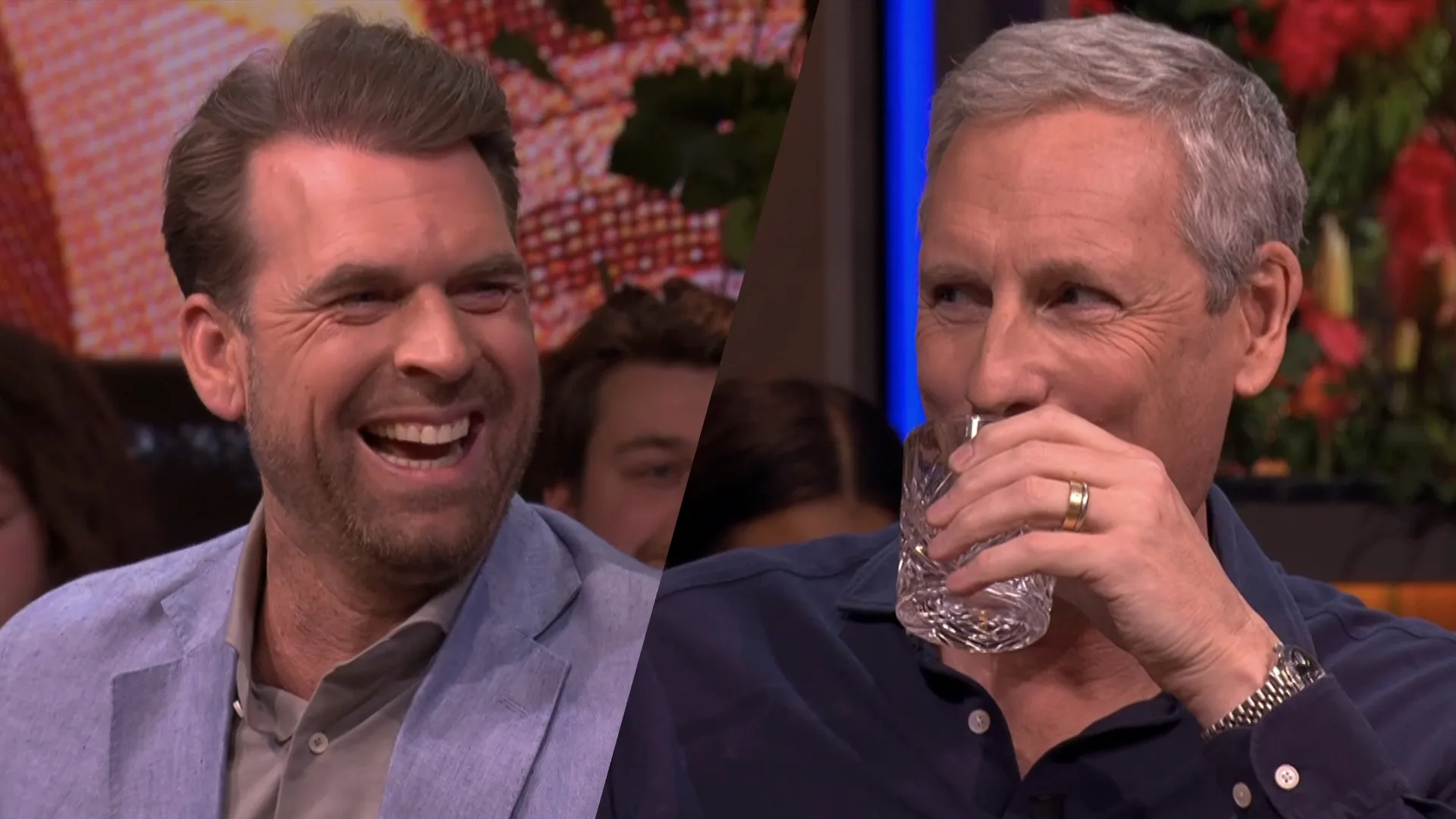 Rutger Castricum hoort dat Gert Verhulst al vroeg in bed lag: ‘Met hoeveel zangeressen dit keer?’