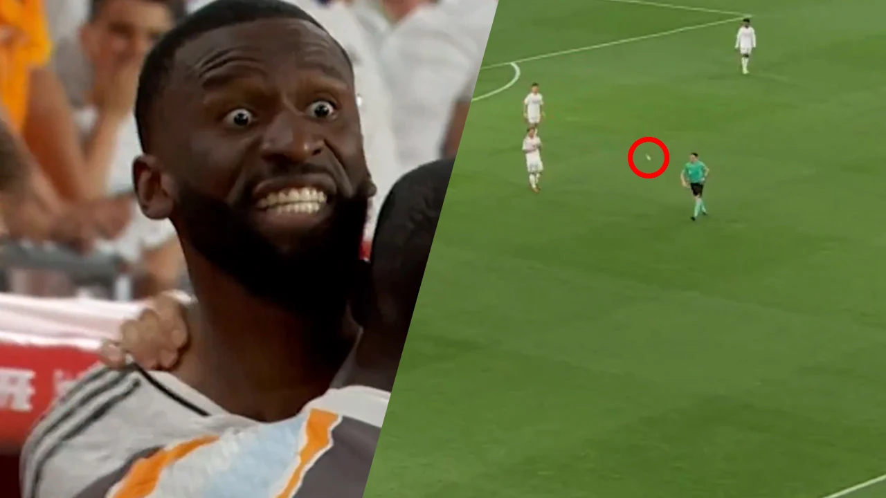 Video: Ontspoorde Rüdiger gooit ijsblokje naar scheidsrechter tijdens verloren bekerfinale